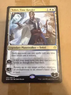 Wizards of the Coast Teferi, Time Raveler War of the Spark Rare 221/264 - Image 1
