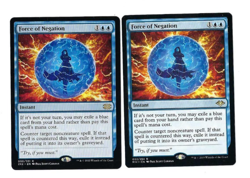 MTG 2X Force of Negation Mixed Sets Magic The Gathering NM/MT - Image 1