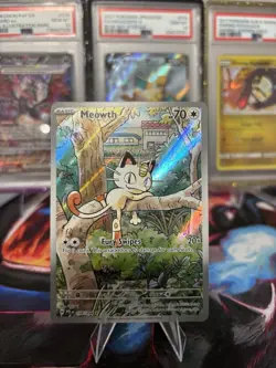 Pokemon TCG Meowth 106/94 Phantasmal Flames Illustration Rare Near Mint - Image 1