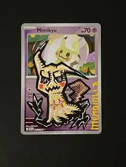 Pokemon Mimikyu Custom Painted Card By Mendiolla 1/1 - Image 1