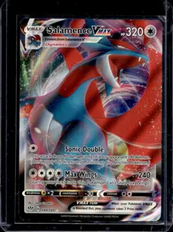 2020 Pokemon SWSH Darkness Ablaze Salamence VMAX #144/189 - Image 1