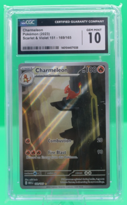 Pokemon 2023 Charmander Scarlet & Violet 151 168/165 CGC 10 - Image 1