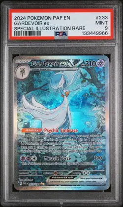2024 Pokemon Paldean Fates Gardevoir Ex #233 PSA 9 Special Illustration Rare - Image 1