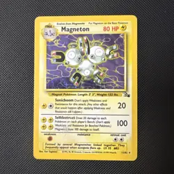 Magneton 11/62 Holo Rare Fossil Pokemon MP - Image 1
