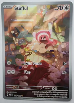 Pokemon Trading Card TCG Stufful Full Art Holo 154/132 Nintendo 2025 - Image 1