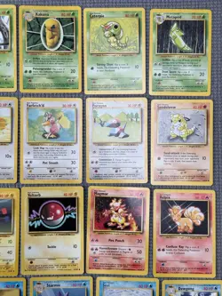 VINTAGE Pokemon - Base Set Lot - 45 Cards - Common & Uncommon -No Duplicates- LP - Image 4