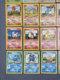 VINTAGE Pokemon - Base Set Lot - 45 Cards - Common & Uncommon -No Duplicates- LP - Image 5