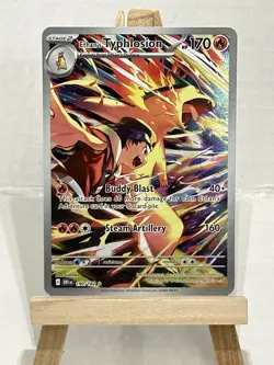 Ethan's Typhlosion 190/182 - Destined Rivals Illustration Rare Pokemon TCG Holo - Image 1