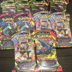 Pokemon TCG Phantasmal Flames Sleeved Booster Pack X 10 - Image 1