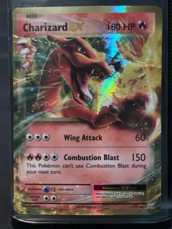 Charizard EX 12/108 Pokemon XY Evolutions Ultra Rare Holo damage crease - Image 1
