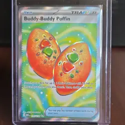 Buddy-Buddy Poffin 167/132 Me01: Mega Evolution Ultra Rare Holo Pokemon TCG - Image 1
