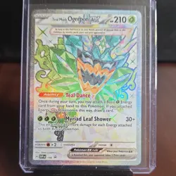 Pokemon Teal Mask Ogerpon ex 166 Full Art Ultra Rare Holo Promo Scarlet Violet - Image 1