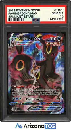 Pokemon 2022 Umbreon VMAX TG23/TG30 Full Art Brilliant Stars GEM MINT PSA 10 - Image 1