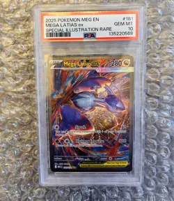 Pokemon Mega Evolutions Mega Latia’s EX PSA 10 Gem Mint Full Art - Image 1