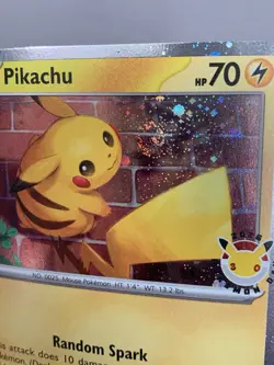 Pikachu 051/162 SWIRL 💫 Cosmos Holo - Pokemon Day 2026 Stamped Promo TCG - Image 2