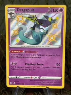 DRAGAPULT ~ SV062/SV122 ~ Shiny Holo Rare Pokemon TCG: Shining Fates - Image 1