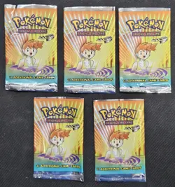 2000 Pokemon Gym Heroes Empty Pack Wrappers Lot of Eight (8) Top Cut - Image 2