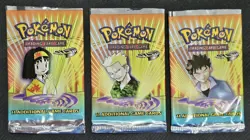2000 Pokemon Gym Heroes Empty Pack Wrappers Lot of Eight (8) Top Cut - Image 4