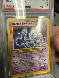 PSA 1 2002 Pokemon Neo Destiny Shining Mewtwo Holo 109/105 Secret Rare WOTC - Image 3