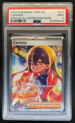 2024 Pokemon Twilight Masquerade Carmine #217/167 PSA 9 - Image 1