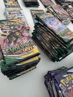 EMPTY Pokemon Booster Pack Lot - Over 500 Packs, Most EVOLVING SKIES, More!! - Image 5