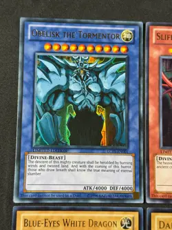 Yugioh LC01 Set: Obelisk, Slifer, Ra, Blue-Eyes, Dark Magician, 1996 TM MINT - Image 2