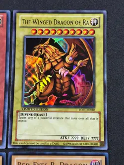 Yugioh LC01 Set: Obelisk, Slifer, Ra, Blue-Eyes, Dark Magician, 1996 TM MINT - Image 4