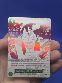 One Piece 3rd Anniversary I Know You’re Strong So I’ll Go All Out OP13-040 NM - Image 2