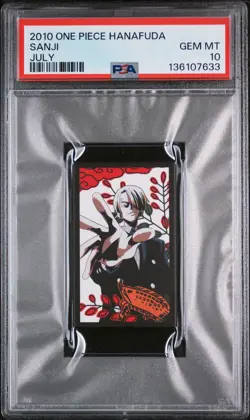 2010 ONE PIECE HANAFUDA JULY SANJI PSA 10 - Image 1