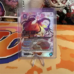 Bandai Union Arena Nezuko Kamado Foil 3500+ BP Demon Slayer Card - Image 1
