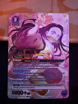 Bandai Union Arena Nezuko Kamado Foil 3500+ BP Demon Slayer Card - Image 4
