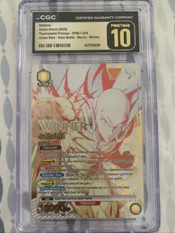 Union Arena One Punch Man Rare Battle Saitama WINNER UAPR/OPM-1-018 English - Image 1