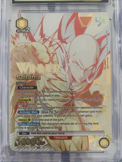 Union Arena One Punch Man Rare Battle Saitama WINNER UAPR/OPM-1-018 English - Image 3