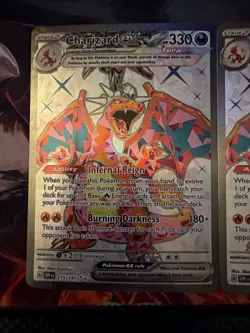 (2) Charizard EX Obsidian Flames Ultra Rare Full Art Holo Card 215/197 Lot - Image 2