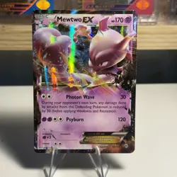 Pokemon Mewtwo-EX Holo Rare TCG Card Breakthrough 61/162 NM+ - Image 1