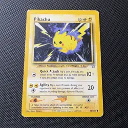 Pikachu 70/111 Neo Genesis Set Rare Vintage Pokemon Card #111 HP - Image 1