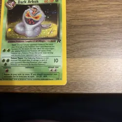 Dark Arbok Rare Holo Pokemon Card Team Rocket 2/82 Basic 1999 Holographic MP - Image 5