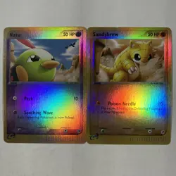 Pokemon TCG Natu + Sandshrew Sandstorm Set 2 Card Set - Image 1