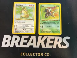 1999 Jungle Vintage Pokemon 2 Card Lot: Holo Pinsir 9/64 & Kangaskhan 5/64 - Image 1