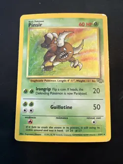 1999 Jungle Vintage Pokemon 2 Card Lot: Holo Pinsir 9/64 & Kangaskhan 5/64 - Image 2