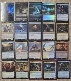 MTG 241 Rare Card Lot: FOIL Extended art , Borderless (Unplayed NM-M) - Image 1