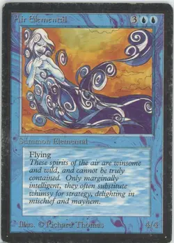 Air Elemental - Beta Edition - MP Magic MTG English Edge Wear - Image 1