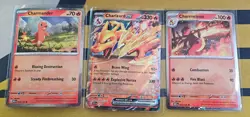 Pokemon Charizard ex Super Premium Collection Promo Set 161 004 005 LP - Image 1
