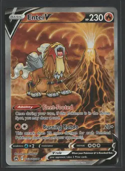 Entei V GG36/GG70 Crown Zenith: Galarian Gallery Holo Pokemon TCG SWSH - Image 1