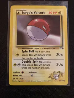Pokemon TCG - Lt. Surge's Voltorb 84/132 - Gym Heroes - MP - Image 1