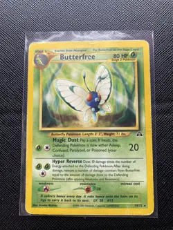 Pokemon TCG - Butterfree 19/75 - Neo Discovery - HP - Image 1