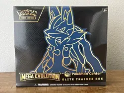 Pokemon Center Exclusive Mega Evolution Lucario Elite Trainer Box (ETB) Sealed - Image 1
