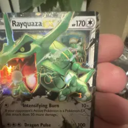 Pokemon Rayquaza EX 75/108 Full Art Holo Roaring Skies 2015 Ultra Rare Dragon - Image 3