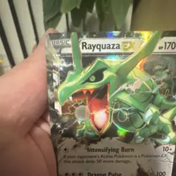 Pokemon Rayquaza EX 75/108 Full Art Holo Roaring Skies 2015 Ultra Rare Dragon - Image 4
