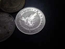 Pokemon Card Meiji Promo Battle Coin Silver Gold Zapdos x3 #6220 PLAY - Image 4